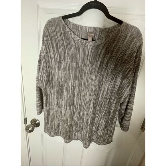 Chicos women’s bundle lot size 2 medium blouse sweater - Picture 2 of 15